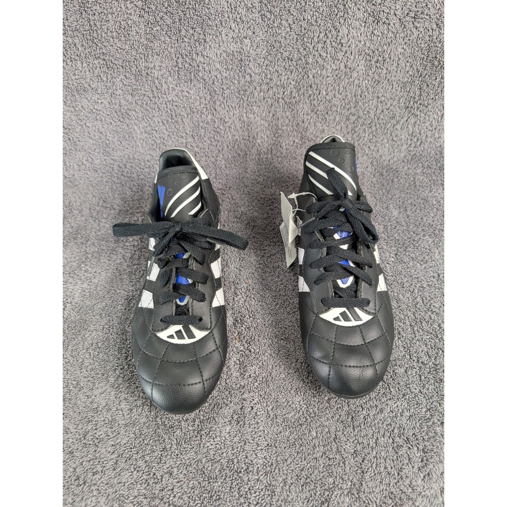Adidas Desailly Liga Soccer Cleats Black White Blue 015484 Youth Size 5 NEW